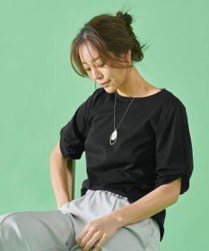 ANY 【接触冷感】シルケットスムース タックスリーブトップス