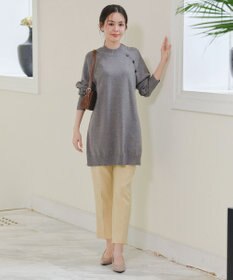 Tiaclasse 【安田美沙子さん着用・選べる2type・新色追加】ボタンニットチュニック