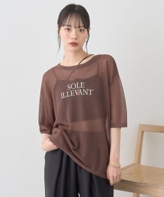 earth music&ecology 【接触冷感】ロゴ刺繍シアープルオーバ