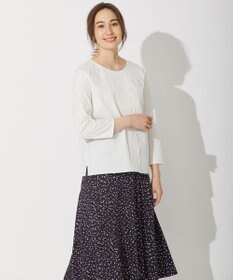 自由区 【洗える・ジャージー素材】フロントレースジャージー プルオーバー