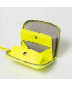 UNBILLION ペルケ perche / 蛍光レザーストラップ付き・ジャバラカードウォレット