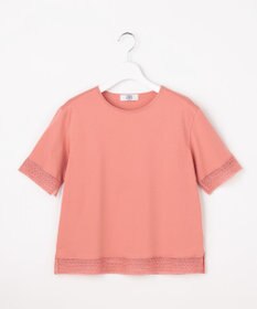 J.PRESS LADIES 【一枚で着映え】コットンスムース レース カットソー