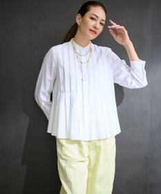 自由区 【カタログ掲載】ドレープブロードタック ブラウス