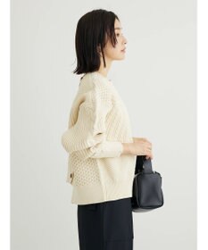 Green Parks ＫＢＦ　２ＷＡＹパッチワークニットカーディガン