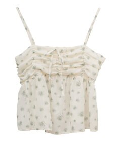 earth music&ecology 花柄ギャザーキャミビスチェ