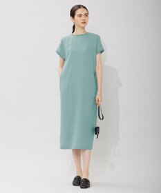 ICB 【接触冷感・UVケア・速乾・洗える】FluidBackSatin ワンピース