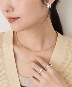 AMERICAN HOLIC 【ステンレス】スイッチドボールチェ－ンネックレス