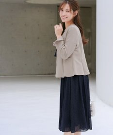 Tiaclasse L 【ストレッチジョーゼット】フレアジャケット