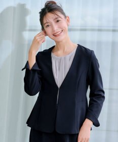 Tiaclasse L 【ストレッチジョーゼット】フレアジャケット