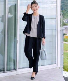 Tiaclasse L 【ストレッチジョーゼット】フレアジャケット