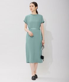 ICB 【接触冷感・UVケア・速乾・洗える】FluidBackSatin ワンピース