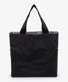 LeSportsac LG REVERSIBLE TOTE/ガンメタル/ブラックソリッド
