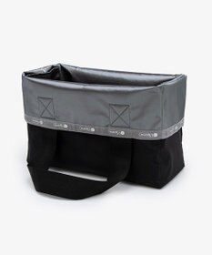 LeSportsac LG REVERSIBLE TOTE/ガンメタル/ブラックソリッド