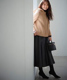 uncrave 【手洗い可】ウォッシャブルエコレザー スカート（uncrave WHITE）