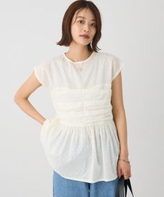 CRAFT STANDARD BOUTIQUE インド綿ドット刺繍ブラウス