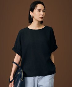 自由区 L 【人気素材・新色追加】ラスティックメッシュドルマンスリーブ Tブラウス