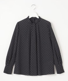 自由区 【洗える】ライトサテン ブラウス