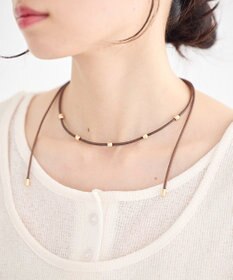 earth music&ecology メタルポイントコードネックレス