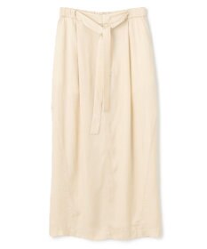BEIGE， 【洗える】PAWPAW / ウエストリボンタックスカート