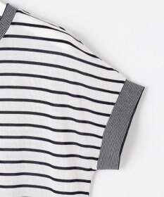 自由区 L 【WEB限定・洗える】ニットソーボーダー トップス