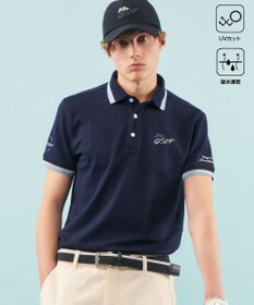 23区GOLF 【MEN】【UVケア/吸水速乾】ハニカムカノコ 半袖ポロシャツ