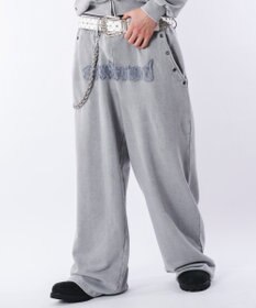 WEGO 【ウエストゴム/ユニセックス着用ITEM】ブリーチハトメスウェットパンツ