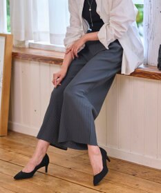 WEGO 【WEB限定/2025年秋冬新作/裾カットOK！自分サイズに調整可能/ウエストゴム/しわになりにくい/】カットプリーツパンツ