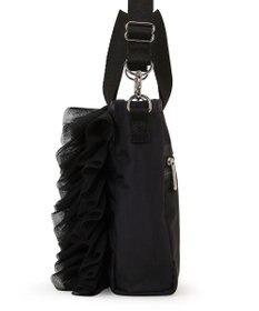 LeSportsac RUFFLE MINI N/S TOTE/ブラックレースラッフル