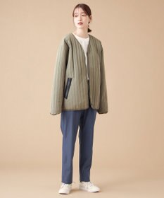 SHARE PARK LADIES 【UNISEX】キルティング蓄熱中綿 Ｖカーディガン（Mサイズ）