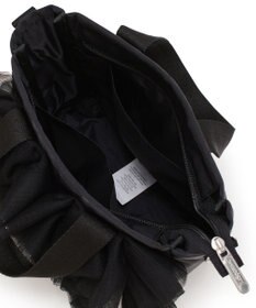 LeSportsac RUFFLE MINI N/S TOTE/ブラックレースラッフル
