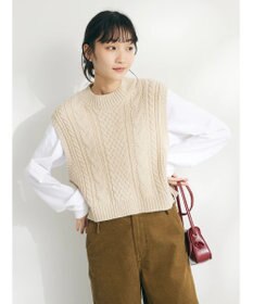 CRAFT STANDARD BOUTIQUE ２ＷＡＹケーブルニットベスト