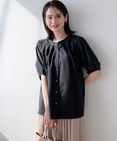 組曲 【先行予約・前後着用可】ソフトサッカーラグランスリーブ ブラウス