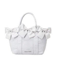 Maison de FLEUR ブルーマニアボリュームリボン２ＷａｙトートＭバッグ