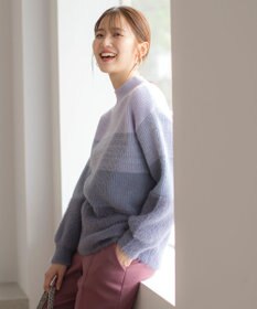 ANY SIS 【洗える】グラデーションフェザー ニット