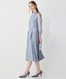 23区 L 【APPLAUDIR】ノーブルサテン レースコンビドレス