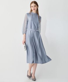 23区 L 【APPLAUDIR】ノーブルサテン レースコンビドレス