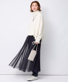 23区 L 【洗える】チュール プリーツ スカート