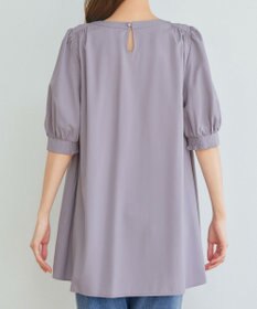 Tiaclasse L 【洗える】シャーリングチュニック