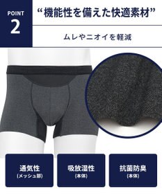 WACOAL MEN WACOAL MEN ＜Koti＞コラボ【ダブルエアスルーパンツ】 ボクサーパンツ 風が通ってムレ軽減。 フロントの快適性 前閉じ 下着 UNITED ARROWS メンズ WT3491 /ワコールメン