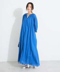 CRAFT STANDARD BOUTIQUE インド綿2WAY綿ボイルギャザーネックワンピース