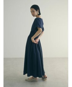 Green Parks armonia.異素材切替ドルマンワンピース