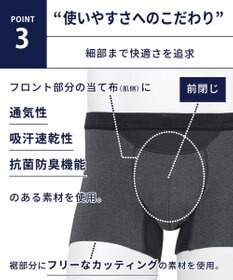 WACOAL MEN WACOAL MEN ＜Koti＞コラボ【ダブルエアスルーパンツ】 ボクサーパンツ 風が通ってムレ軽減。 フロントの快適性 前閉じ 下着 UNITED ARROWS メンズ WT3491 /ワコールメン