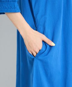 CRAFT STANDARD BOUTIQUE インド綿2WAY綿ボイルギャザーネックワンピース