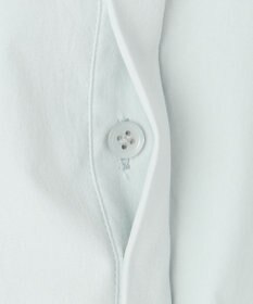 ICB 【洗える】ヴィンテージスパンブロード バンドカラーシャツ