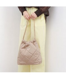 UNBILLION カシュカシュ cachecache / ナイロンキルティングチェーン手提げトート