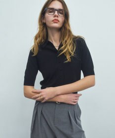 BEIGE， 【ロングセラー】LAURA / ストレッチ ポロニット
