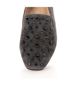 MODE ET JACOMO <MODE ET JACOMO>【軽量】ラインストーンスクエアトゥスリッポン