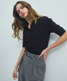 BEIGE， 【ロングセラー】LAURA / ストレッチ ポロニット
