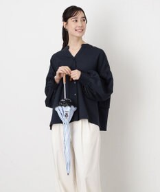 MOONBAT 【WEB限定/遮光率100%/遮熱/UV】POLO RALPH LAUREN（ポロ ラルフローレン）晴雨兼用日傘 ワンポイント ポロベア刺繍 フリル 折りたたみ傘 長折タイプ