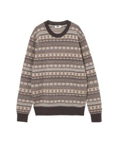 DAKS フェアアイルウールクルーネックセーター